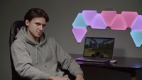 TSINYE Home Bar Applique Murale avec Adhésif Intelligent Magic Board Coloré RGB Triangle Smart LED Panneau Lumière Nuit Triangle Panneau