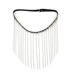 European and American style sexy <b>chain</b> leather <b>waist</b> <b>chain</b> sexy leather <b>waist</b> <b>chain</b> tassel <b>chain</b> nightclub stage accessory - Product Image 3