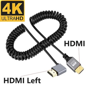 Câble HDMI 2.0 4K haute vitesse, Mini Micro HDMI vers HDMI mâle-mâle, rallonge en spirale pour TV - Product Image 3