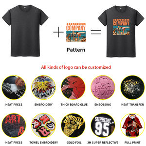 2025 OEM nouveau Design 60 coton 40 polyester t-shirts logo personnalisé coton poly mélange t-shirt solide - Product Image 5