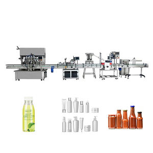 Máquina de envasado y embotellado automático Botella para mascotas Loción de agua Crema de aceite esencial Jugo Máquina de llenado y tapado de miel - Product Image 1