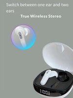 Écouteurs antibruit JS81 avec boîte de charge, écran LED, micro, mains libres, sans fil, Bluetooth, intra-auriculaires, pour la plupart des smartphones