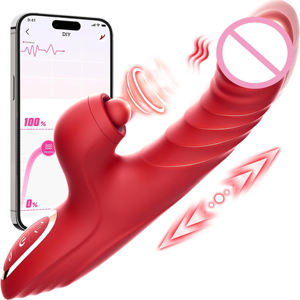 Beliebter G-Punkt Heiz-<span class=keywords><strong>Vibrator</strong></span> für Paare Flirten 10 Vibrationen 7 Stoßbewegungen Dildo Klitoris-Stimulator Sexspielzeug für Frauen - Product Image 6