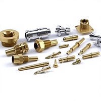Piezas Metálicas de Latón Mecanizadas por CNC, Componentes Personalizados de Precisión para Equipos Industriales