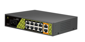 GENATA Switch PoE Híbrido de 10 Puertos Ethernet <span class=keywords><strong>Megabit</strong></span> y Gigabit de 5.6Gbps para Sistemas de Seguridad CCTV y AI Watchdog - ¡En Stock! - Product Image 3
