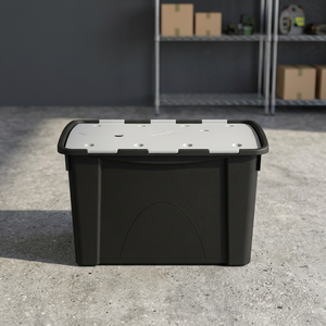 TTAKE Multipurpose Black/Grey 60L Plastic <b>Storage</b> Container - Product Image 3