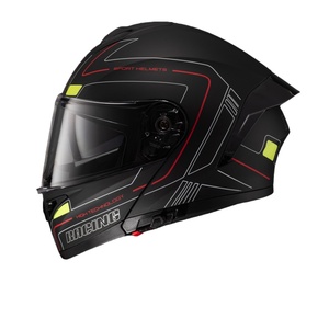 Casco da Moto Omologato DOT con Doppia Visiera, Materiale ABS, Casco Modulare Apribile Integrale per Corse - Product Image 3
