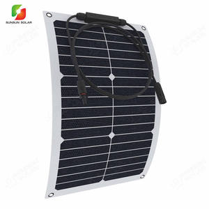 Panneau solaire flexible monocristallin Sunpower 10W 20W à fixation magnétique, installation facile, conception sans cadre pour capot de <span class=keywords><strong>voiture</strong></span>, véhicule, camping-car, caravane - Product Image 2