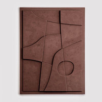 Art mural en acrylique texturé en relief 3D, style nature morte, Wabi Sabi, sculpture abstraite gris anthracite, décoration artisanale en alliage d'aluminium