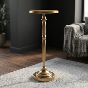 Fresh Arrival Modern Side <b>Table</b> With <b>Round</b> Top And Decorative Base For Living Room Furniture - Product Image 5