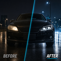 Phare avant à lentille LED complète JC Upgrade Factory avec clignotant séquentiel 2009-2013 pour Toyota Mark X Reiz Plug and Play