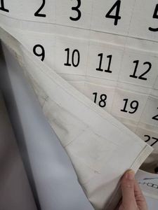Organisateur de rangement suspendu pour sacs et pinces à linge en toile, avec crochet métallique résistant à la rouille, pour séchoir à linge - Product Image 5