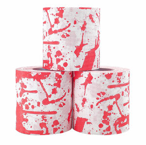 Vente en gros d'usine de rouleaux de papier toilette colorés pour cadeau de Noël papier toilette drôle de renne - Product Image 2