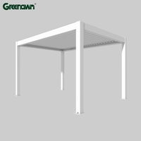 Pergola en aluminium Greenawn, garages, auvents, abris de voiture, persiennes réglables, fabricant de pergola à persiennes OEM