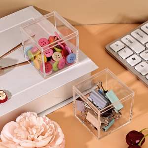 Caja de acrílico transparente mini cuadrada para dulces y pan, con técnicas de inyección, ideal para fábricas. - Product Image 4