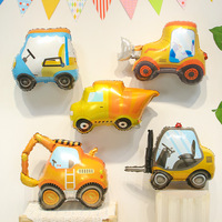 Ballons en aluminium en forme de voitures de dessin animé mignonnes, assortiment pour décoration de fête sur le thème des voitures, anniversaire d'enfants, baby shower, ballons Mylar à l'hélium en gros