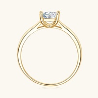 Bagues Solitaires Minimalistes en Zircon Taille Princesse 0,6 ct Plaqué Or 14K – Bijoux de Mariage et de Soirée pour Femme