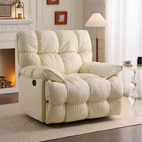 Canapé-lit convertible multifonctionnel moderne haut de gamme avec revêtement en tissu, fauteuil inclinable et lit à bascule pour salon et chambre à coucher