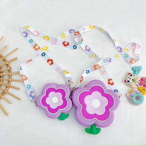 Kinderen Siliconen Tas Leuke Cartoon Crossbody Schoudertas Portemonnee Portemonnee Schoudertas Voor Kinderen - Product Image 4