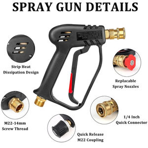 Pistolets à eau haute pression pour lavage de voitures, buses série K, compatibles Lavor, Parkside, <span class=keywords><strong>Bosch</strong></span>, Nilfisk, Daewoo, outils de nettoyage automobile - Product Image 2