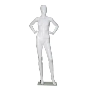 Display in plastica per tutto il corpo a buon mercato a buon mercato abito da sposa su misura manichino donna lucido bianco