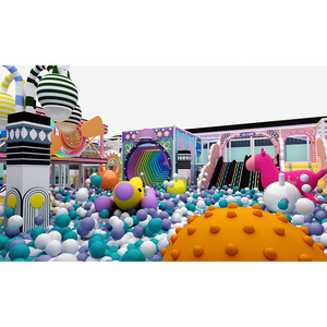 อุปกรณ์สนามเด็กเล่นในร่มพลาสติกสำหรับโรงเรียนและสถานที่สาธารณะ - Product Image 1
