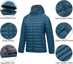Veste d'hiver slim pour <span class=keywords><strong>homme</strong></span>, nouvelle mode, <span class=keywords><strong>manteau</strong></span> à capuche avec col montant, léger, <span class=keywords><strong>noir</strong></span>, <span class=keywords><strong>court</strong></span>, rembourré, chaud et élégant pour les jeunes - Product Image 5