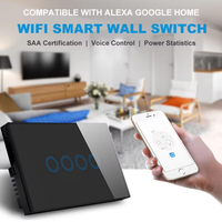 Commutateur intelligent Zigbee Standard AU 240V SAA/RCM approuvé sans interrupteur mural à commande tactile neutre maison/système de maison intelligente Alexa