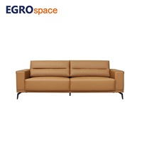 Ensemble de meubles de style moderne EGROspace, canapé modulaire en cuir pour visiteurs, canapé de réception pour bureau