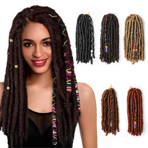 Luna locs <span class=keywords><strong>prix</strong></span> de gros 18 pouces bae locs <span class=keywords><strong>dreadlocks</strong></span> fibre basse température de qualité supérieure LUNA locs extensions de cheveux <span class=keywords><strong>synthétiques</strong></span> au crochet - Product Image 1