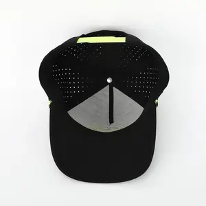 OEM di alta qualità all'ingrosso ricamo personalizzato Logo in poliestere taglio Laser foro cappello 5 pannello Gorras donne Golf corda cappellino da Baseball
