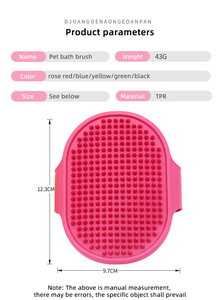 Dernière brosse en silicone magique mignonne pour chats et chiens Brosses de bain Massage pour animaux de compagnie Brosses de bain flottantes pour cheveux - Product Image 4