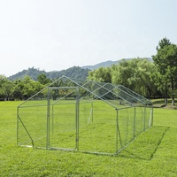 600x300x210cm Forma de Torre impermeable Paseo en gallinero Jaula para pollos de engorde
