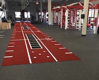 Trineo de césped ponderado Push Pull Sprint Track Grass Fitness