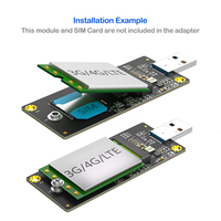 Adaptateur NGFF Key-B M.2 vers USB 3.0 avec emplacement pour carte SIM pour modules 3G/4G/LTE, compatible ordinateur portable/ordinateur de bureau, matériau PCB en stock