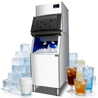 Machine à fabriquer des glaçons commerciaux en cristal de 45 kg à 700 livres |   Compresseur 220V Économe en énergie Haute productivité Hygiénique Transparent