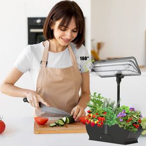 Lampe intelligente réglable pour la croissance des plantes Cuisine intérieure <span class=keywords><strong>Petit</strong></span> <span class=keywords><strong>potager</strong></span> 9 trous Système hydroponique intérieur simple - Product Image 2