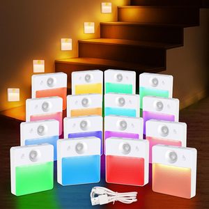 Produits Tendances 2026 : Veilleuses LED sans fil intelligentes à détecteur de mouvement pour lit, 5 couleurs, à piles, intensité réglable, pour escaliers et marches - Product Image 1