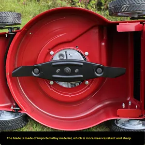 <span class=keywords><strong>Tondeuse</strong></span> à gazon manuelle de qualité industrielle, alimentée par batterie, plateau en acier de 21 pouces, hauteur de coupe réglable pour la tonte de l'herbe du jardin - Product Image 6