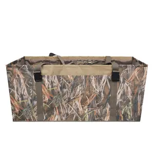 Hot Sale Camouflage 12 Grid Duck Decoy Bag Hunting Use Camo Bait Bag