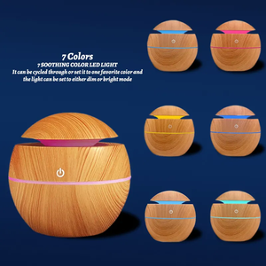 Smart <b>Home</b> Appliance Mini Portable Wood Grain Aroma Diffuser Mushroom Humidifier Fragrance <b>Essential</b> Oil Mini Mushroom Humidifie - Product Image 3
