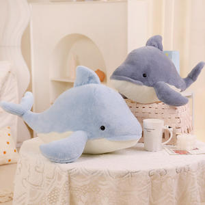 ตุ๊กตาสัตว์-ปลอบโยนคู่หู-สัตว์ทะเลของเล่นนุ่มพิเศษ-45ซม. มี2สีปลาโลมาเหมือนจริง - Product Image 2