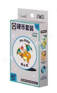 Poke Mon Trading Ptcg Collection <span class=keywords><strong>Pikachu</strong></span> 151 Coin Set Ex Charizard Card Book Cadeau pour enfants - Product Image 3