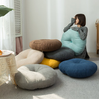 Coussin de Sol Rond Moelleux Style Japonais sur Mesure pour Meubles de Terrasse et Méditation, Fourniture d'Usine