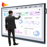 Pantalla Plana Interactiva LCD 4K de 55 y 65 Pulgadas, Multitáctil, Pizarra Digital Inteligente, Pizarra Interactiva con Certificación RoHS, CE y EMC para Negocios y Escuelas