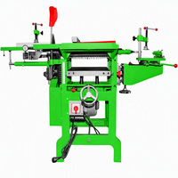 Machine à bois combinée MQ443A 3 en 1 : Scie, Dégauchisseuse et Raboteuse avec élévateur à double vis et table coulissante en option