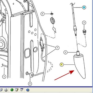 ฝาครอบเสาอากาศรถยนต์ Oliver สำหรับ Dodge Ram 09-18 ชิ้นส่วนพลาสติก 05064395AF 05064395AE - Product Image 3