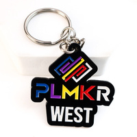 Produsen Gantungan Kunci Enamel Kustom Personalisasi Huruf Emas Logo Merek Perusahaan Logam Gantungan Kunci