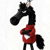 Porte-clés pendentif cheval mignon du Nouvel An chinois 2026 pour enfants, adultes, famille, amis, amoureux, garçons, filles, femmes – Accessoire