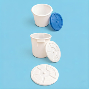 Seau à riz en PP pas cher, rond, avec logo imprimé, 30L, transparent, de qualité alimentaire, pour lavage de voiture - Product Image 5